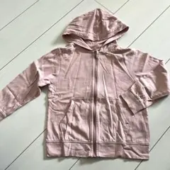 UVカットフルジップパーカー　GU 120 キッズ　ピンク