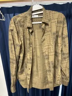 tk.TAKEO KIKUCHI ランダムバンダナプリントビッグシャツ