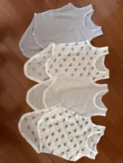 ベビー肌着 4枚セット タンクトップ　80サイズ