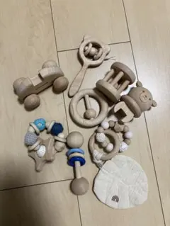 木製知育玩具8点セット　ミキハウスなど