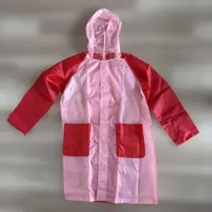 キッズ レインコート ピンク レッド　西松屋のサムネイル