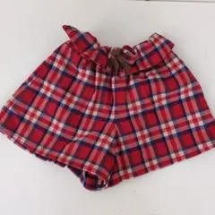 moujonjon 赤と青のチェック柄ショートパンツのサムネイル