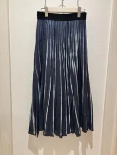 Gabardinde K.T ギャバジンケーティー　インディゴ　プリーツスカート