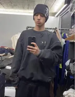 Thug Club DAMAGE CREWNECK サグクラブ L 人気