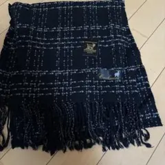 カシミヤブレンド チェック柄マフラー