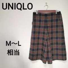 UNIQLO　М〜L相当　ハーフパンツ　膝丈ガウチョパンツ　2382