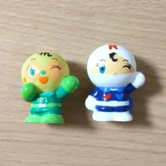 アンパンマン　指人形　ゆび人形　ソフビ　ロールパンナ　ロールパンナ　2体