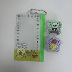 チェーンつきファスナーケース チェゴシム アクリルクリップ