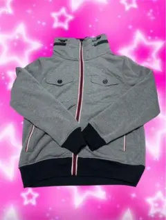 y2kグレー ジップアップジャケット