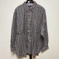 POLO チェック柄 長袖シャツ 5L