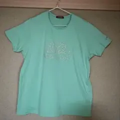 U.P renoma 半袖Tシャツ ライトグリーン ラインストーンロゴのサムネイル