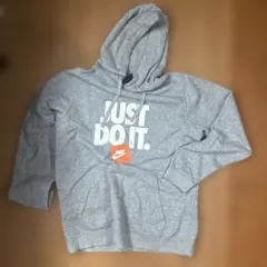 Nike JUST DO IT. グレー パーカー フリーサイズ