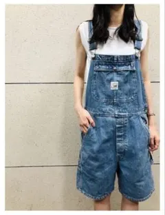 USA古着 90s～ Lee ショート ハーフオーバーオール Mサイズ～Lサイズ