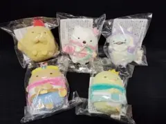 新品　すみっコぐらし　てのりぬいぐるみ　空の王国とふたりのコ　 5点セット