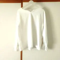 Alotta ホワイト長袖ブラウス　　レディース 　　３Ｌ　　新品同様