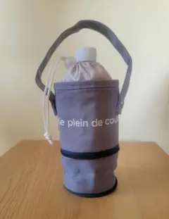 ボトルカバー 水筒ケース グレー 持ち手付き