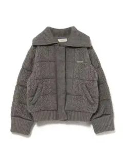 andmary Mary quilting knit jacket gray
