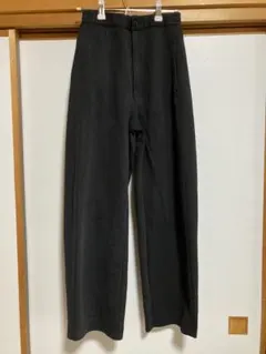 ユニクロ　ワイドフィットカーブジャージーパンツ　Ｓ　BLACK