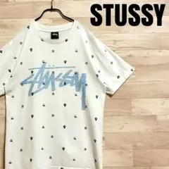 ✨ STUSSY ステューシー　王冠　クラウン　スカル　総柄　ショーンロゴ S✨のサムネイル