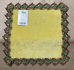 近沢レース　タオルハンカチ　覆面レスラー　イエロー