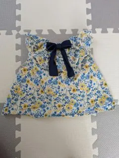 petit main 花柄トップス 80