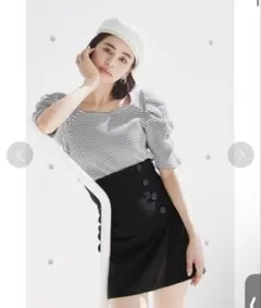 【SNIDEL】 パフスリワッフルプルオーバー