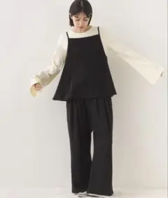 OMNES フェルトキャミソール&ワイドパンツ 2WAYセットアップ