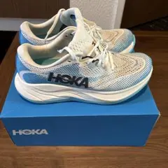 HOKA RINCON 1 ホワイト/ブルー