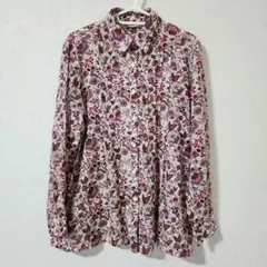 SAVOIR リバティ 長袖シャツ シルクコットン