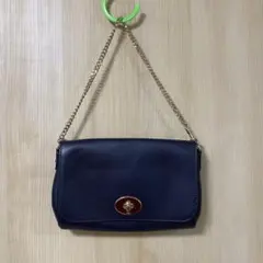 コーチ　coach ショルダーバッグ　紺色　ネイビー　2way