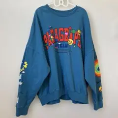 Paragraph PO8 グラフィックスウェット 青