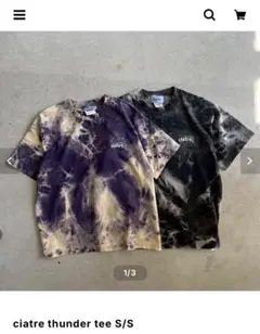 ciatre thunder tee S/S ブラック