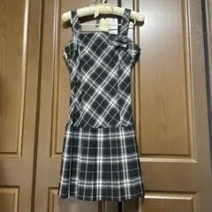 美品☆バーバリーブルーレーベル☆ノバチェックキャミソールワンピース☆36♪