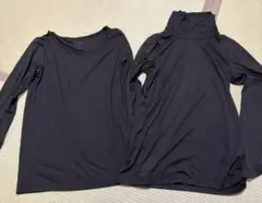 ユニクロ　ヒートテック　140 ブラック　2枚セット