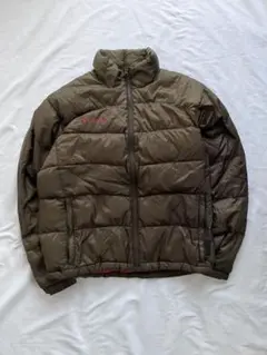 Columbia brown light down jacket 短丈