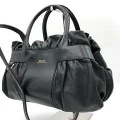 【激レア】 バリー ハンドバッグ 2way ショルダー ギャザー オールレザーのサムネイル