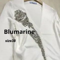 美品 Blumarine ブルマリン 豪華 ビジュー 花柄 カーディガン 38のサムネイル