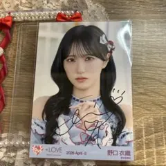 佐々木舞香 仲直りシュークリーム アザーカット 生写真 直筆 ヨリ