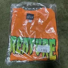 クリーチャー オレンジ グラフィック Tシャツ M