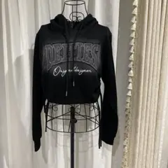 パーカー ショート丈