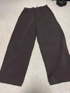 ユニクロC スウェットパンツ　ダークブラウン　丈長め