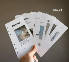 韓国人気♡ saving dailyシート A6サイズ★6穴あり★