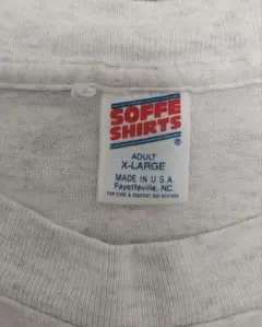 90s Soffe T-Shirt USA製 XL スーベニア 袖裾シングル