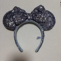 ミニーマウス風スパンコールカチューシャ