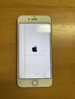 iPhone７レッド本体 画面割れ　ジャンク　128GB
