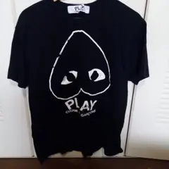 PLAY COMME des GARÇONS ブラック Tシャツ XL