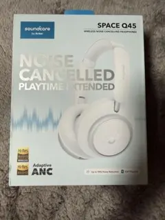 soundcore anker ヘッドホン Space q45 ホワイト - メルカリ
