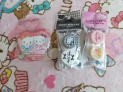 ハローキティ 缶バッジ コンタクトレンズケース