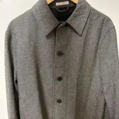 ZARA ヘリンボーンボタン付きコート S