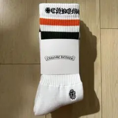 クロムハーツ　ストライプソックス　緑 オレンジ 1足 M 新品未使用のサムネイル
